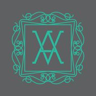 luxury monogram design template elegant lineart business sign bo N16