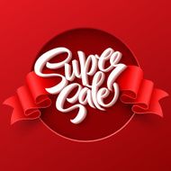 Super Sale lettering with sale labels N3