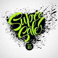 Super sale tag banner Vector illustration N14
