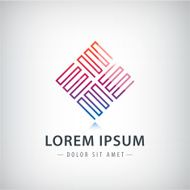 Technology Business abstract logo design template