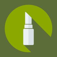 Flat modern design with shadow icon lipstick N4
