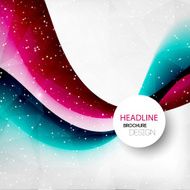 Abstract curved lines background Template brochure design N18