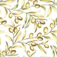 Seamless olive bunch fabric N4