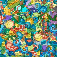 Seamless abstract pattern summer background