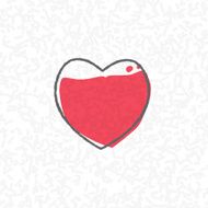 love processing concept heart