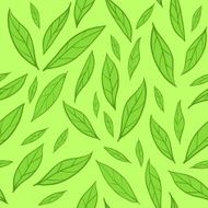 seamless pattern with green leaves N6