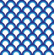 Blue fish scale pattern