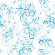 watercolor swirls seamless vector pattern N3