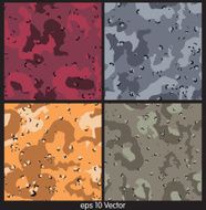 Seamless Camouflage pattern vector N6