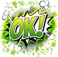 Ok - Comic book cartoon expression