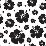 Floral hibiscus pattern N2