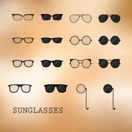 Glasses and sunglasses Vector EPS10