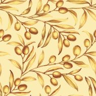 Seamless olive bunch fabric N5