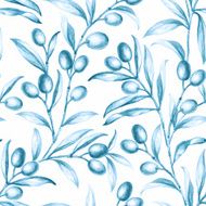Seamless olive bunch fabric N6