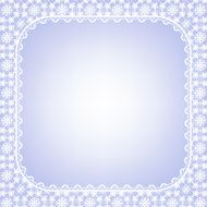 lace frame on blue background N2