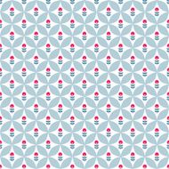 Paper Trendy Flat Flower Seamless Pattern Vector Illustration N24