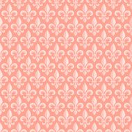 Pink seamless pattern with royal lily