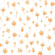 Watercolor floral seamless pattern Vector illustration N9