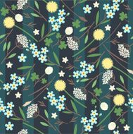 Meadow flowers seamless pattern N4