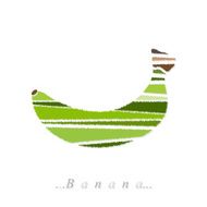 Vector of fruit banana icon