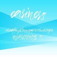 Vector alphabet Hand drawn letters N5