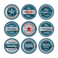 Vintage premium quality labels set N15