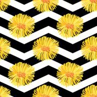Floral Daisy Seamless Repeat Pattern N2
