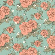 elegant seamless rose pattern N2