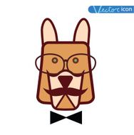 Hipster pet icon set vector illustrations N17