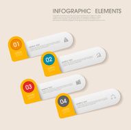 modern vector abstract step lable infographic elements N24