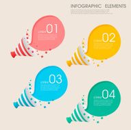 modern vector abstract step lable infographic elements N26