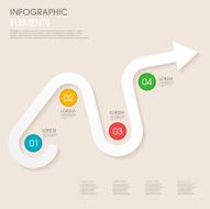 modern vector abstract arrow chart infographic elements