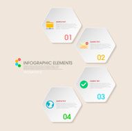 modern vector abstract step lable infographic elements N28