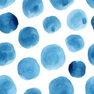 Watercolor polka dots