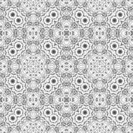 Seamless Outline Floral Pattern N7