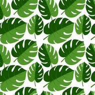 Beautiful seamless tropical jungle floral graphic backg N5
