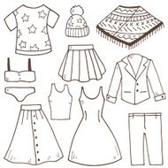Woman clothing icons N2