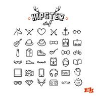 Hipster style infographics elements and icons N11