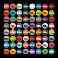 Flat design sneakers N31