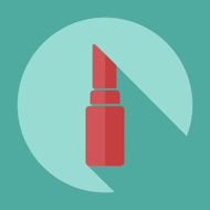 Flat modern design with shadow icon lipstick N5