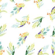 Watercolor flower pattern N91