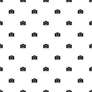 Vector seamless pattern photo camera