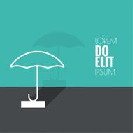 Abstract background with open umbrella