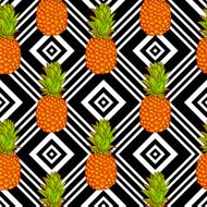 Tropical Pineapples Background N2