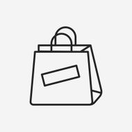 shopping bag line icon N24