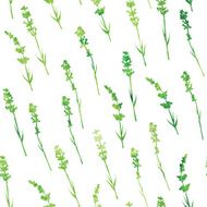 Seamless watercolor lavender pattern N2