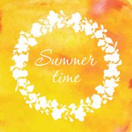 Card with summer wreath N3