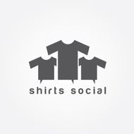 shirts social concept vector design template N4