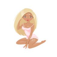Beautiful girl Vector Illustration