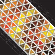 Triangle pattern with shadow Vector background Geometric abstract texture N4